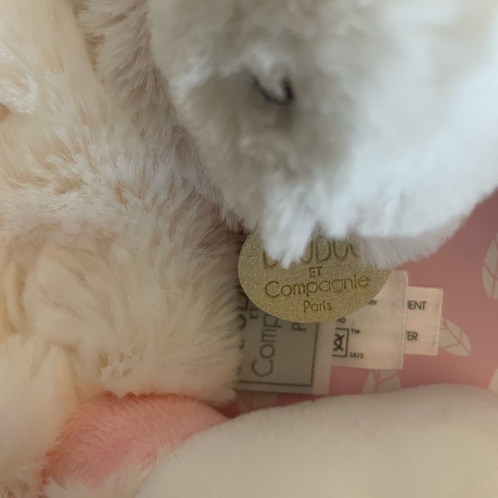 Doudou et Compagnie Gift Set - Bunny Lovey and Slipper NWT - Picture 2 of 8